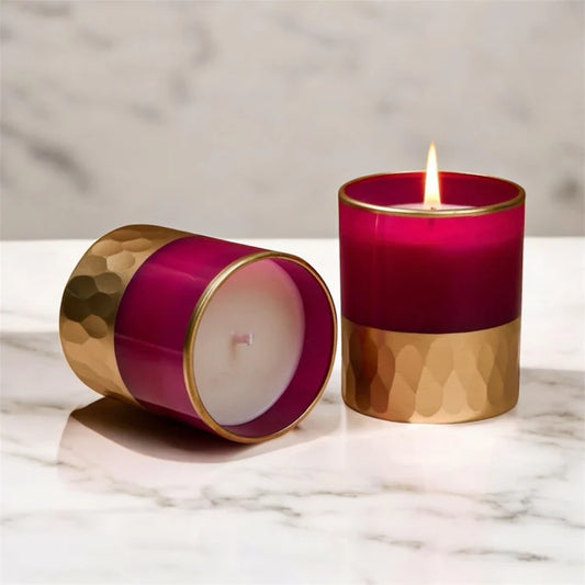 Ruby Royale Candle Jar– Glossy Pink | 200ML