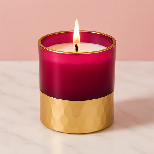 Ruby Royale Candle Jar– Glossy Pink | 200ML